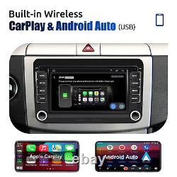 7 Android 13 Autoradio Carplay GPS NAV RDS For VW GOLF 5 6 Plus Touran Polo T5