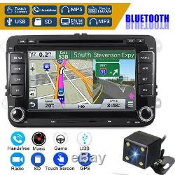 7'' Autoradio 2DIN DVD Stéréo GPS Touchscreen For VW Passat T5 Golf MK5 MK6