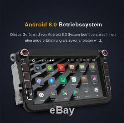8 Android 8.0 Autoradio GPS 4GB 32GB GPS DAB BT pour VW Polo touran Caddy Jetta