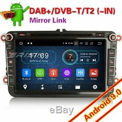 8-Core Android 9.0 Autoradio GPS for VW PASSAT SKODA SEAT GOLF TOURAN 4G CD DAB+