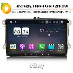 9Android 8.1 Touchscreen Autoradio DAB+BT GPS Navigation VW Transporter T5 T5.1