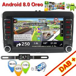 Android 8.0 DAB+GPS Autoradio For VW Bora Jetta Polo Golf Seat TRANSPORTER T5 SD
