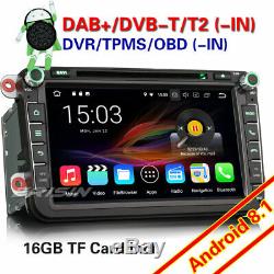 Android 8.1 Autoradio DVD DAB+GPS for VW PASSAT GOLF 5/6 TOURAN Jetta POLO SEAT