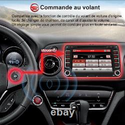 Autoradio Bluetooth 2Din GPS Navi USB CD Para VW Golf 5 6 Plus Touran Polo Skoda