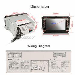 Autoradio For VW SEAT Skoda Golf EOS Sharan Leon TNT Car DVD BT Capacitive 7791