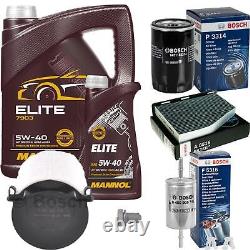 BOSCH Inspection Set 6L MANNOL ELITE 5W-40 Pour VW Golf Plus 1.6 Touran