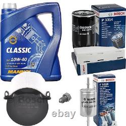 BOSCH Inspection set 5L MANNOL Classic 10W-40 pour VW Golf Plus 1.6 Touran