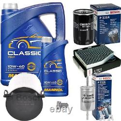 Bosch Inspection Set 6L mannol Classic 10W-40 pour VW Golf Plus 1.6 Touran