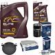Bosch Inspection Set 7l Mannol Elite 5w-40 Pour Vw Audi Golf Plus 1.6 Touran