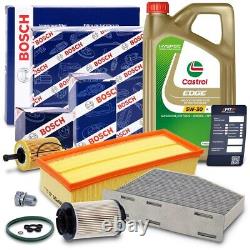 Bosch Kit Révision+5l Castrol 5w-30 LL Pour Vw Golf Plus Touran 1t 1.9 2.0 Tdi