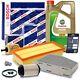 Bosch Kit Révision+5l Castrol 5w-30 Ll Pour Vw Golf Plus Touran 1t 1.9 2.0 Tdi