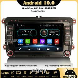 DAB+Android 10 Autoradio CarPlay Navi For VW Passat Golf 5 Polo Tiguan EOS Skoda