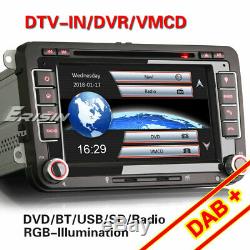 DAB+ GPS Autoradio For VW Golf Passat CC Polo Touran Tiguan Caddy BT TNT OPS DVD