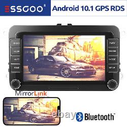 ESSGOO 7 AUTORADIO Android 10 RDS GPS NAVI For VW Touran GOLF 5 6 Plus Polo EOS