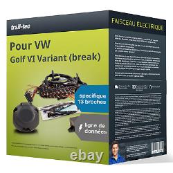 Faisceau spécifique 13 broches pour VW Golf VI Variant (break) 09- trail-tec TOP
