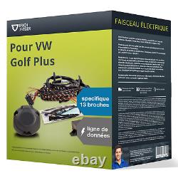 Faisceau spécifique au véhicule 13 broches pour VW Golf Plus, 5M1/521 Jaeger TOP