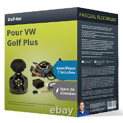 Faisceau spécifique au véhicule 7 broches pour VW Golf Plus 03.09- trail-tec TOP