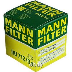 Huile Moteur 5L Mannol Defender 10W-40 + Mann-Filter Filtres à VW Touran 1T1 1T2
