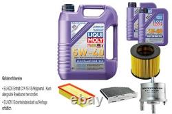 Inspection Set Liqui Moly High Tech 5W-40 7L Pour VW Touran Golf Plus