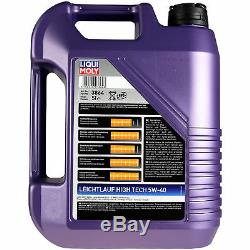 Liqui Moly 5L 5W-40 Huile Moteur + Mann-Filter VW Golf Plus 5M1 521 1.6