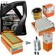 Mahle Inspection Set 5l Mannol 5w-30 Longlife Pour Vw Touran 1.4 Tsi Golf Plus