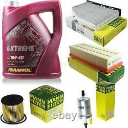 MANN Inspection Set 5L MANNOL Extreme 5W-40 Pour VW Touran 1.4 TSI Golf Plus
