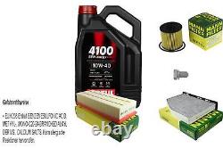Mann Inspection Set 5L Motul 4100 Syn-Nergy Spec 10W40 pour VW Touran Golf Plus
