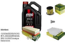 Mann Inspection Set 5L Motul 4100 Syn-Nergy Spec 10W40 pour VW Touran Golf Plus