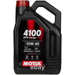 Mann Inspection Set 5L Motul 4100 Syn-Nergy Spec 10W40 pour VW Touran Golf Plus