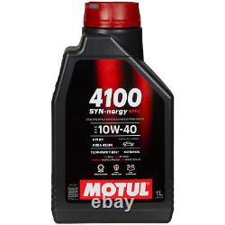 Mann Inspection Set 6L Motul 4100 Syn-Nergy Spec 10W40 pour VW Touran Golf Plus