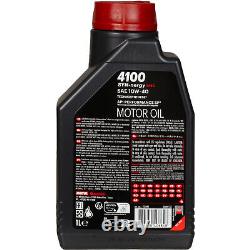 Mann Inspection Set 6L Motul 4100 Syn-Nergy Spec 10W40 pour VW Touran Golf Plus