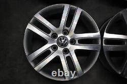 Original VW Golf V VI Plus Touran 5T Jantes en Alliage 7J X 16 Pouces Et 50
