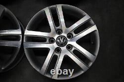Original VW Golf V VI Plus Touran 5T Jantes en Alliage 7J X 16 Pouces Et 50