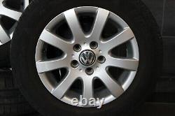 Original VW Touran Golf 5 6 Plus Jantes en Alliage D'Été Hankook 195 65 r15 91T