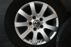 Original VW Touran Golf 5 6 Plus Jantes en Alliage D'Été Hankook 195 65 r15 91T