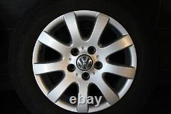 Original VW Touran Golf 5 6 Plus Jantes en Alliage D'Été Hankook 195 65 r15 91T
