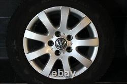 Original VW Touran Golf 5 6 Plus Jantes en Alliage D'Été Hankook 195 65 r15 91T