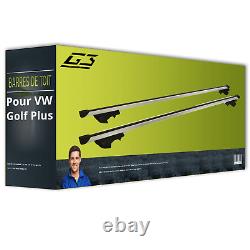 Porte-Bagage pour VW Golf Plus type 5M1/521 G3 Open Alu Barre de toit TOP