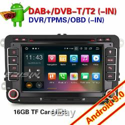 TNT Android 9.0 DAB+Autoradio For VW Seat Skoda Golf Beetle Touran Jetta BT 4848