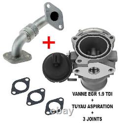 Vanne EGR pneumatique pour Audi A3 Golf 4 5 Touran 1.9 TDI + tuyau