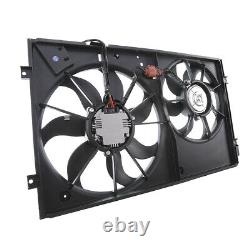 Ventilateur Double de Radiateur pour Audi A3 8P VW EOS Golf Plus V Passat Touran